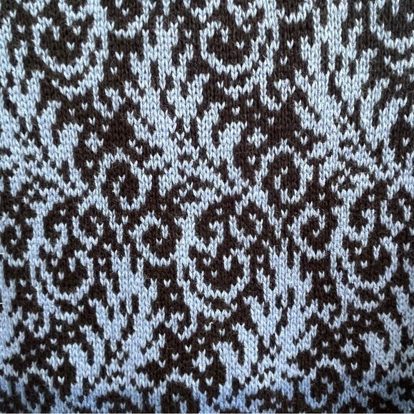 Nomadic Traders Cardigan Sweater Nordic Silver Button Ombre Blue Zip Jumper‎ S - Picture 9 of 11